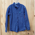 BOYS CINCH LS BUTTON UP SHIRT BLUE S 6/8