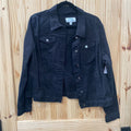 WOMENS TIME & TRU BLK DENIM JEAN JACKET XL