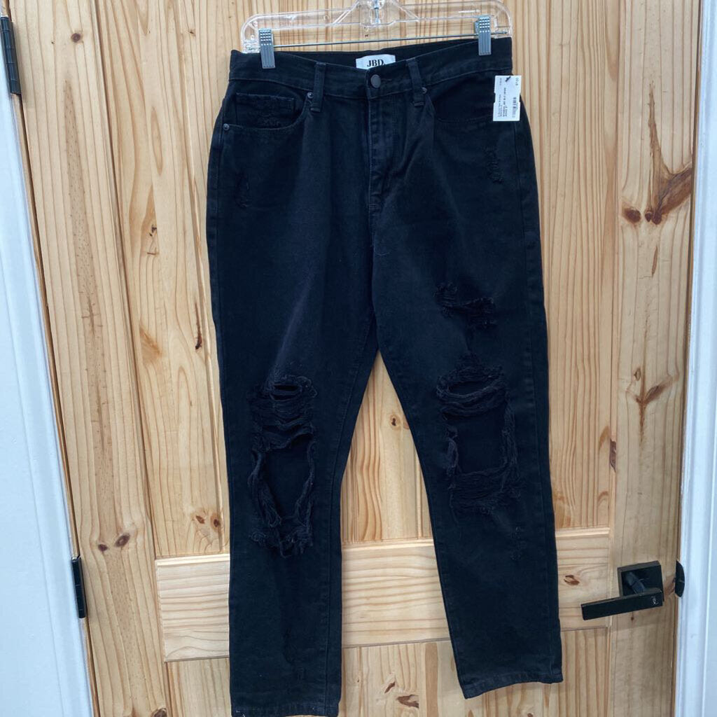 WOMENS JBD BLK DENIM JEANS 27