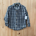 BOYS BABY GAP LS PLAID SHIRT GREEN/WHITE/YELLOW 5