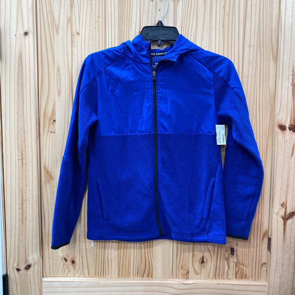 BOYS UNDER ARMOUR ROYAL BLUE JACKET YLG 12