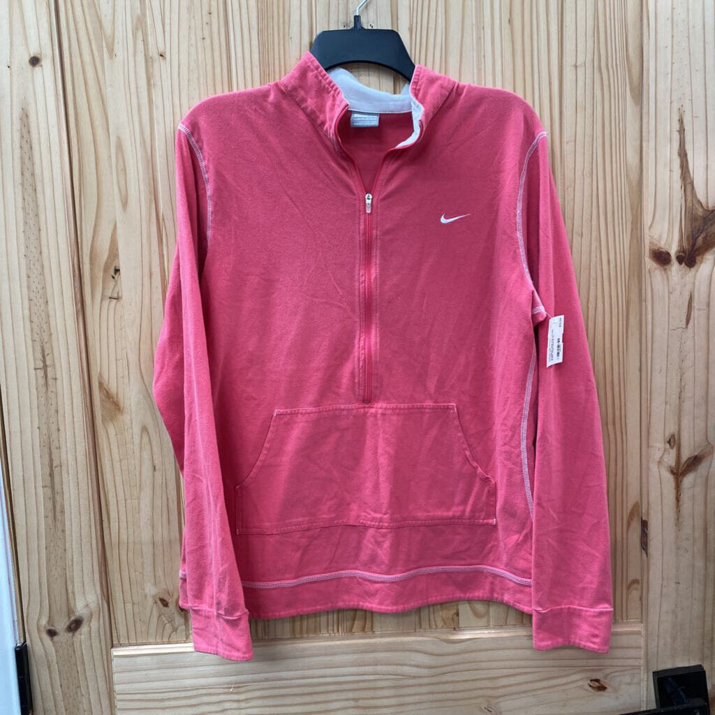 WOMENS NIKE PULLOVER SHIRT PINK/WHITE XL