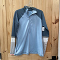 WOMENS NIKE PRO PULLOVER SHIRT LT BLUE/WHITE/TAUPE XL