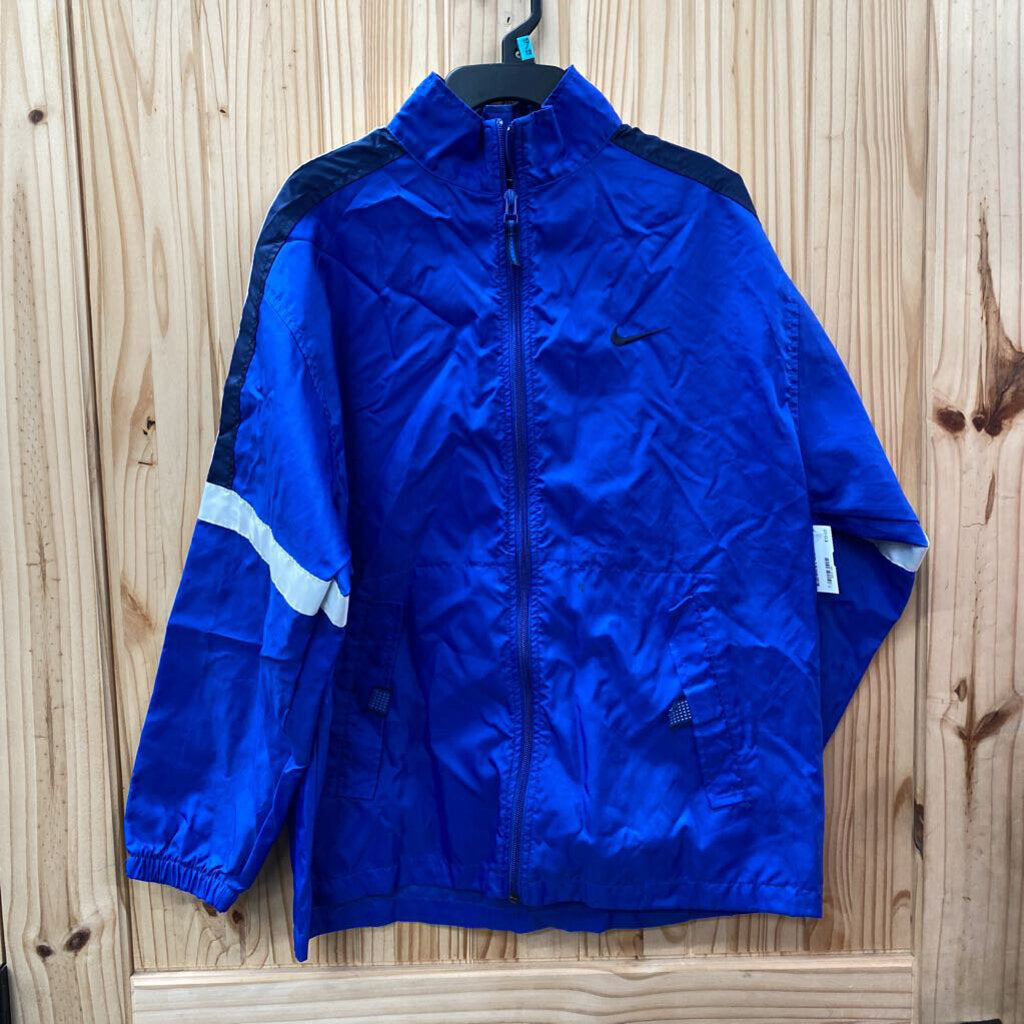 BOYS NIKE JACKET BLUE/WHITE L 14/16