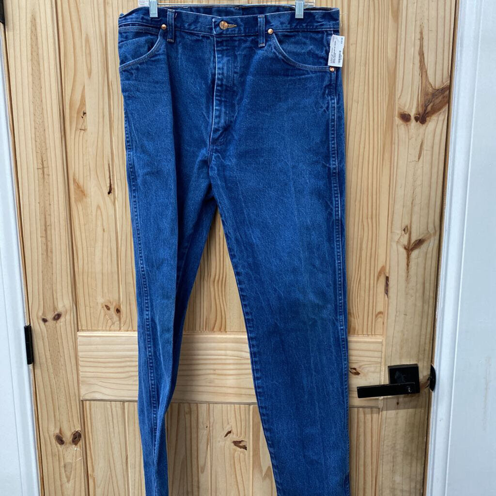 MENS WRANGLER DK DENIM JEANS 36X36