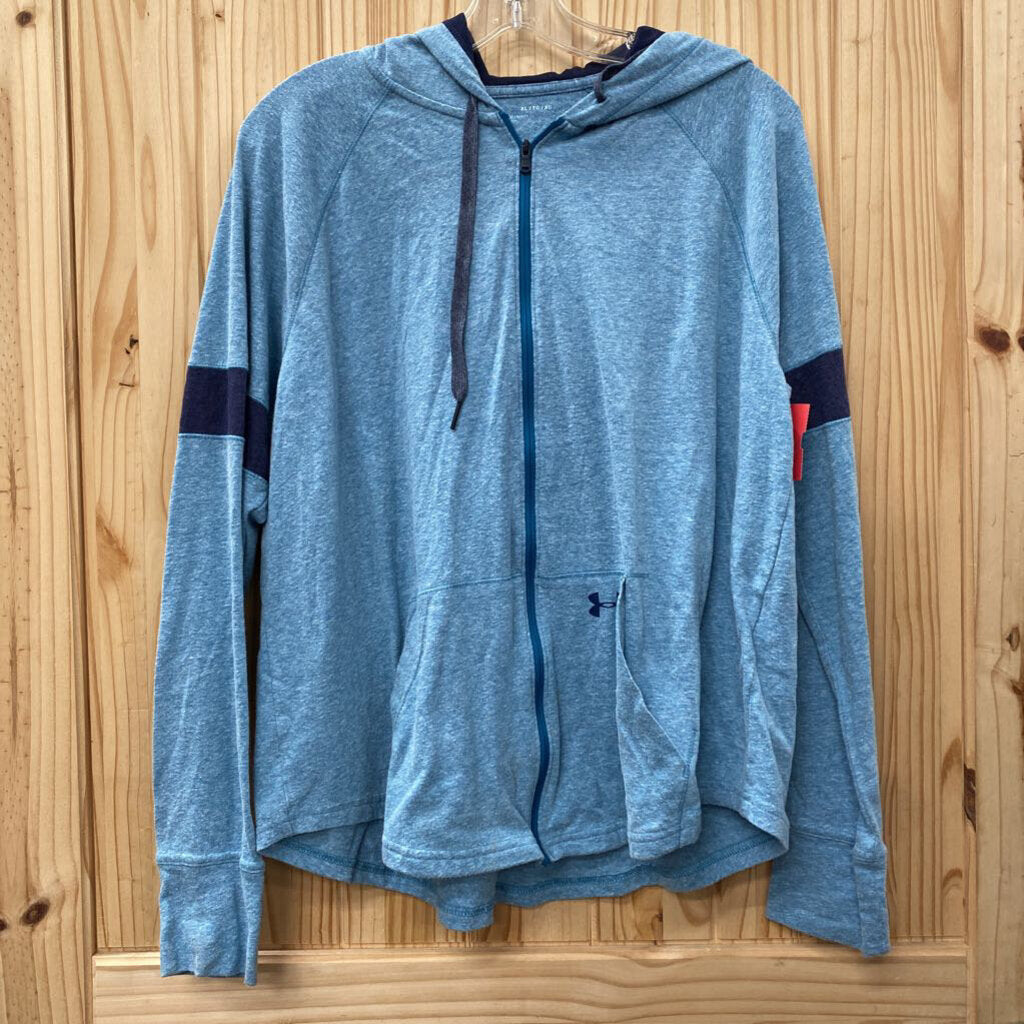 WOMENS UNDER ARMOUR JACKET SKY BLUE/NAVY BLUE XL
