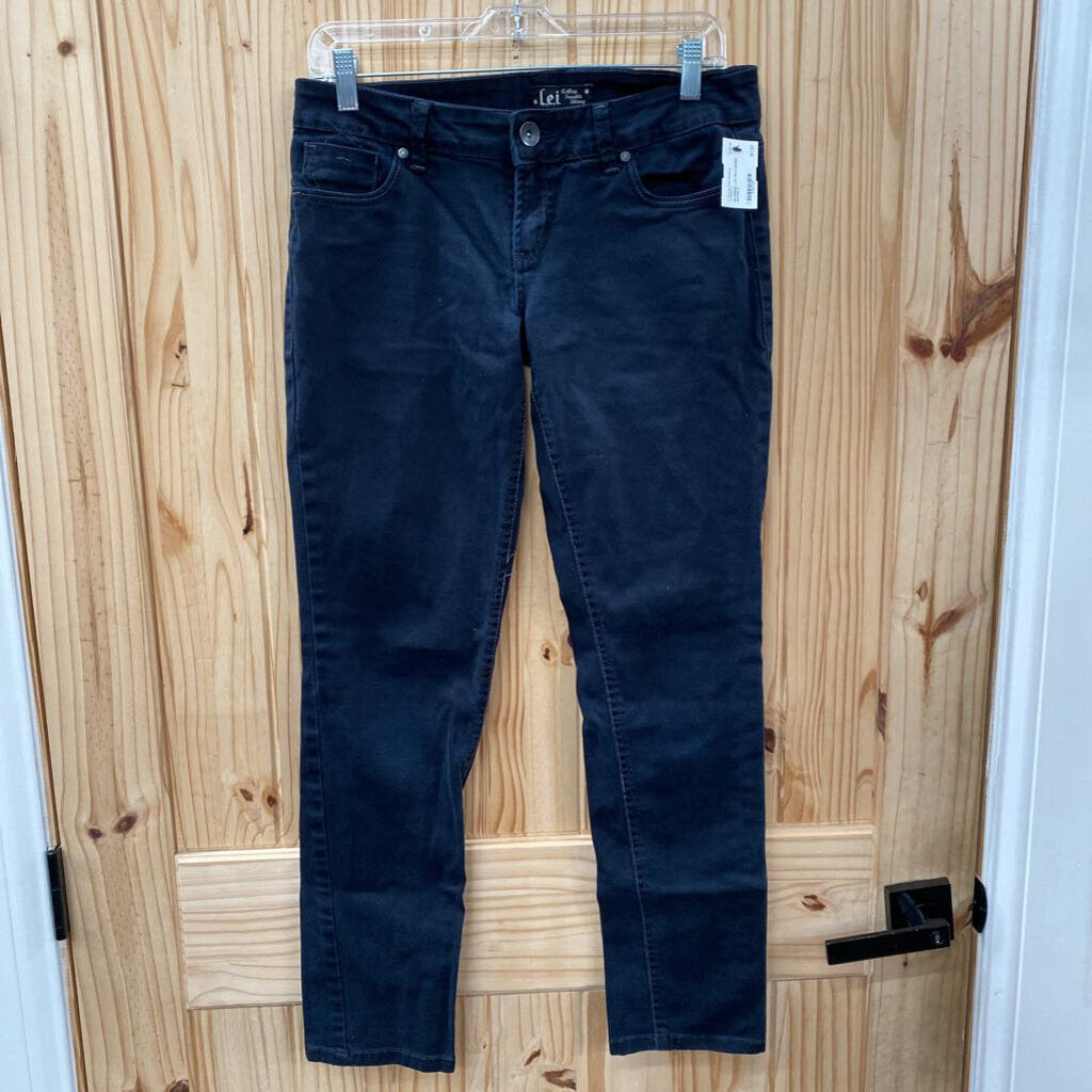 WOMENS L.E.I BLK DENIM JEANS 9