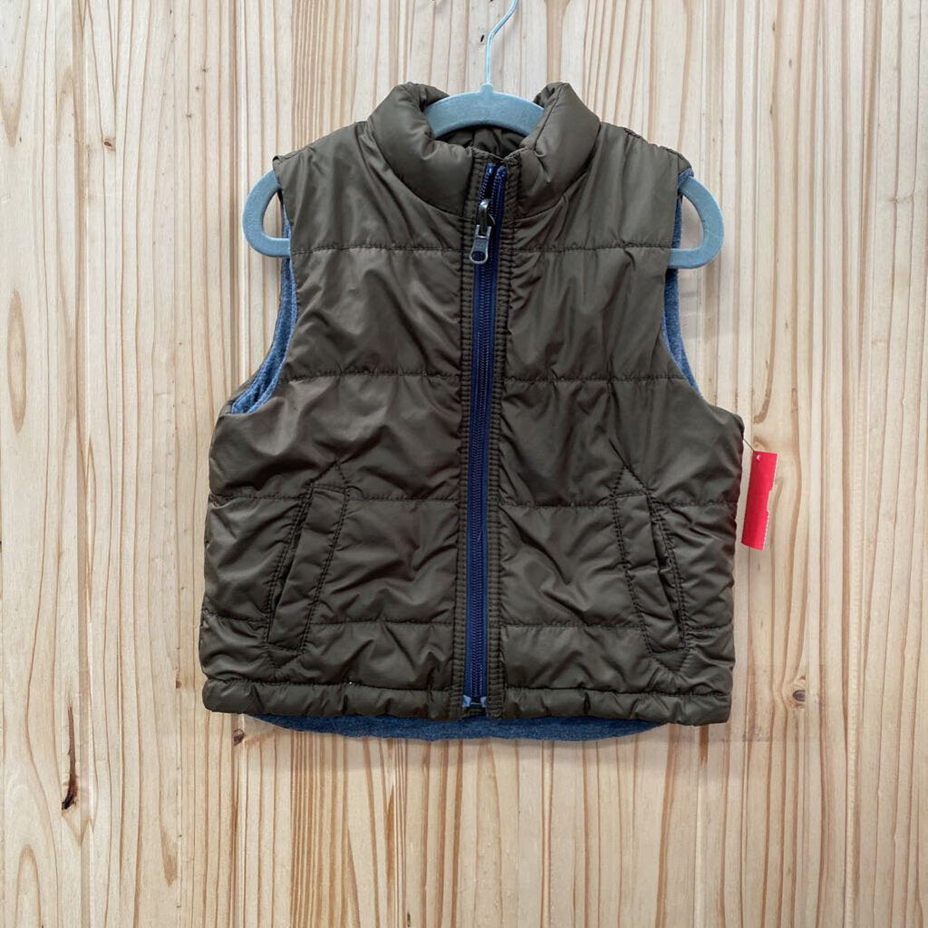 BOYS BABYGAP DK OLIVE GREEN VEST 2T
