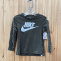 BOYS NIKE LS OLIVE GREEN SHIRT 2T