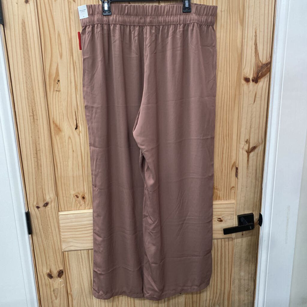 WOMENS ABERCROMBIE & FITCH DK MAUVE CASUAL PANTS XL NWT