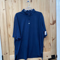 MENS ADIDAS NAVY BLUE POLO SHIRT L