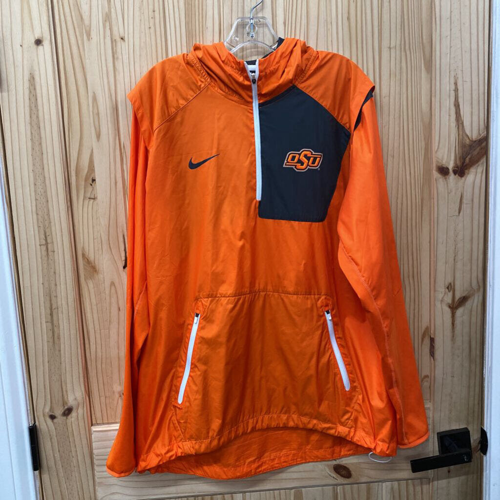 MENS NIKE OSU PULLOVER ORANGE/DK GREY L
