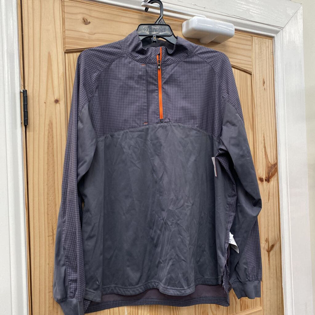 MENS FJ PULLOVER DK GREY L