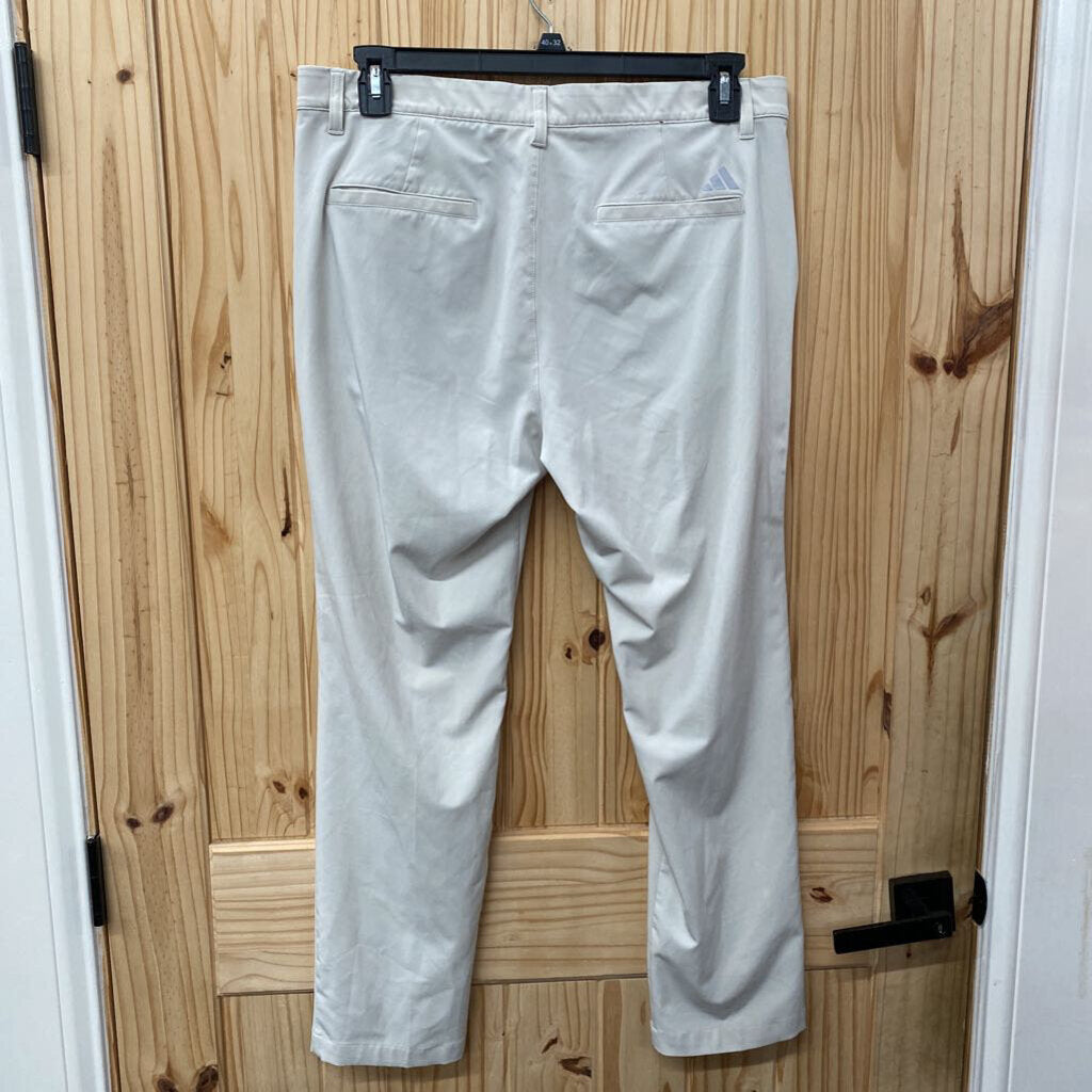 MENS ADIDAS LT BEIGE PANTS 34X30