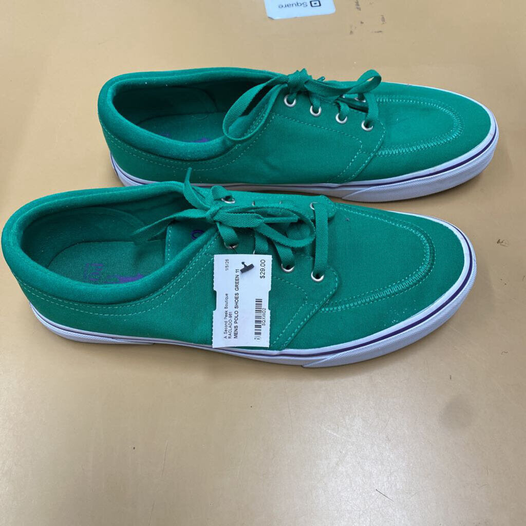 MENS POLO SHOES GREEN 11