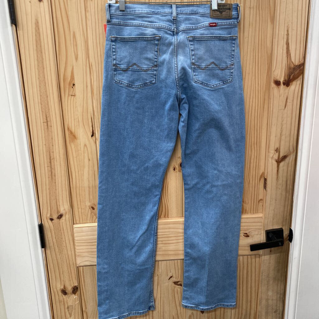 MENS WRANGLER LT DENIM JEANS 32X34