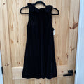 WOMENS UMGEE BLK VELOUR SL DRESS S NWT