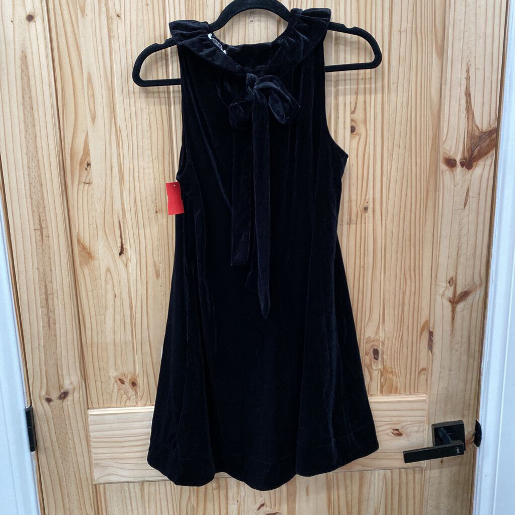 WOMENS UMGEE BLK VELOUR SL DRESS S NWT
