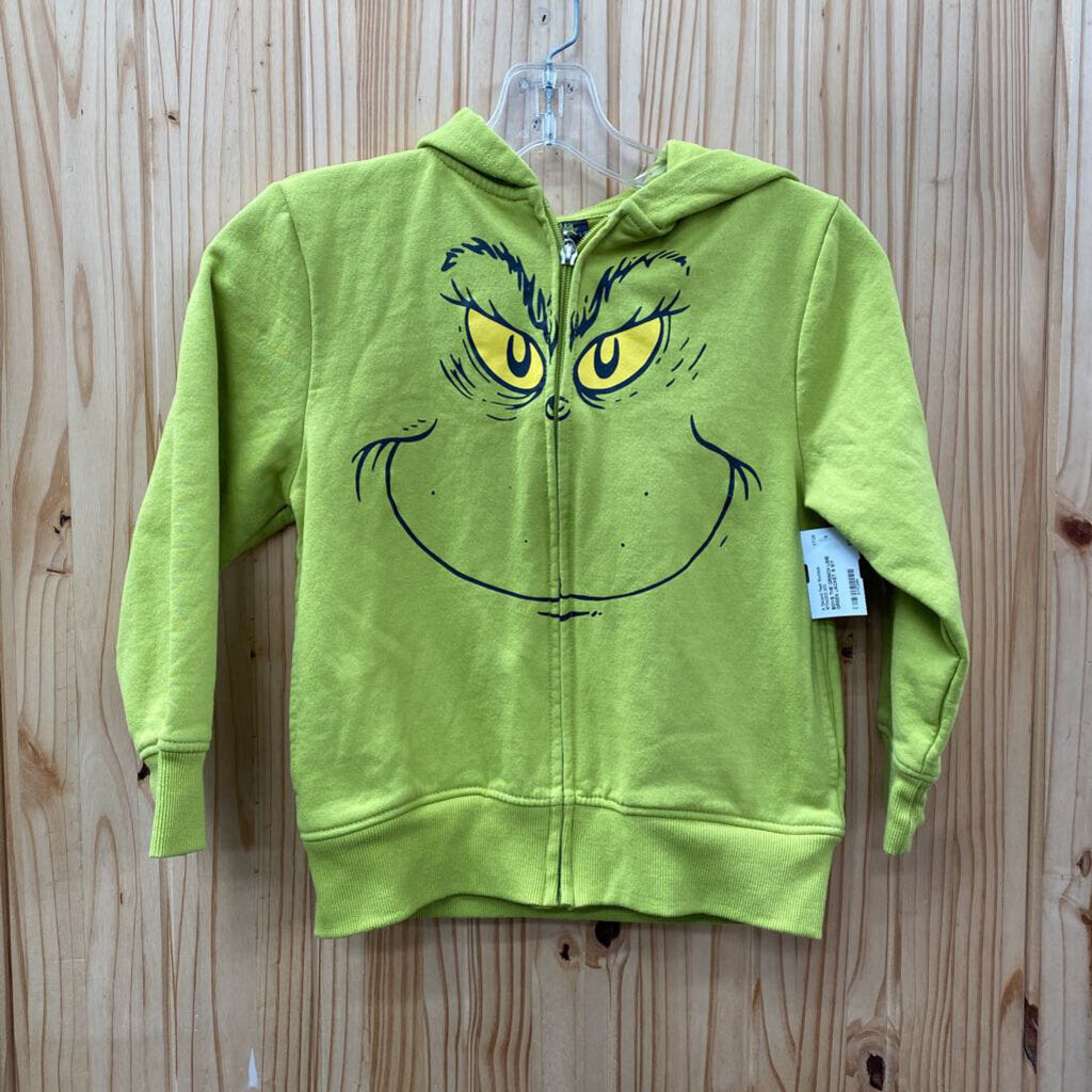 BOYS THE GRINCH LIME GREEN JACKET S 6/7