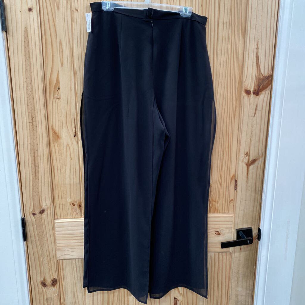 WOMENS J.R. NITES BLK CASUAL PANTS 9/10