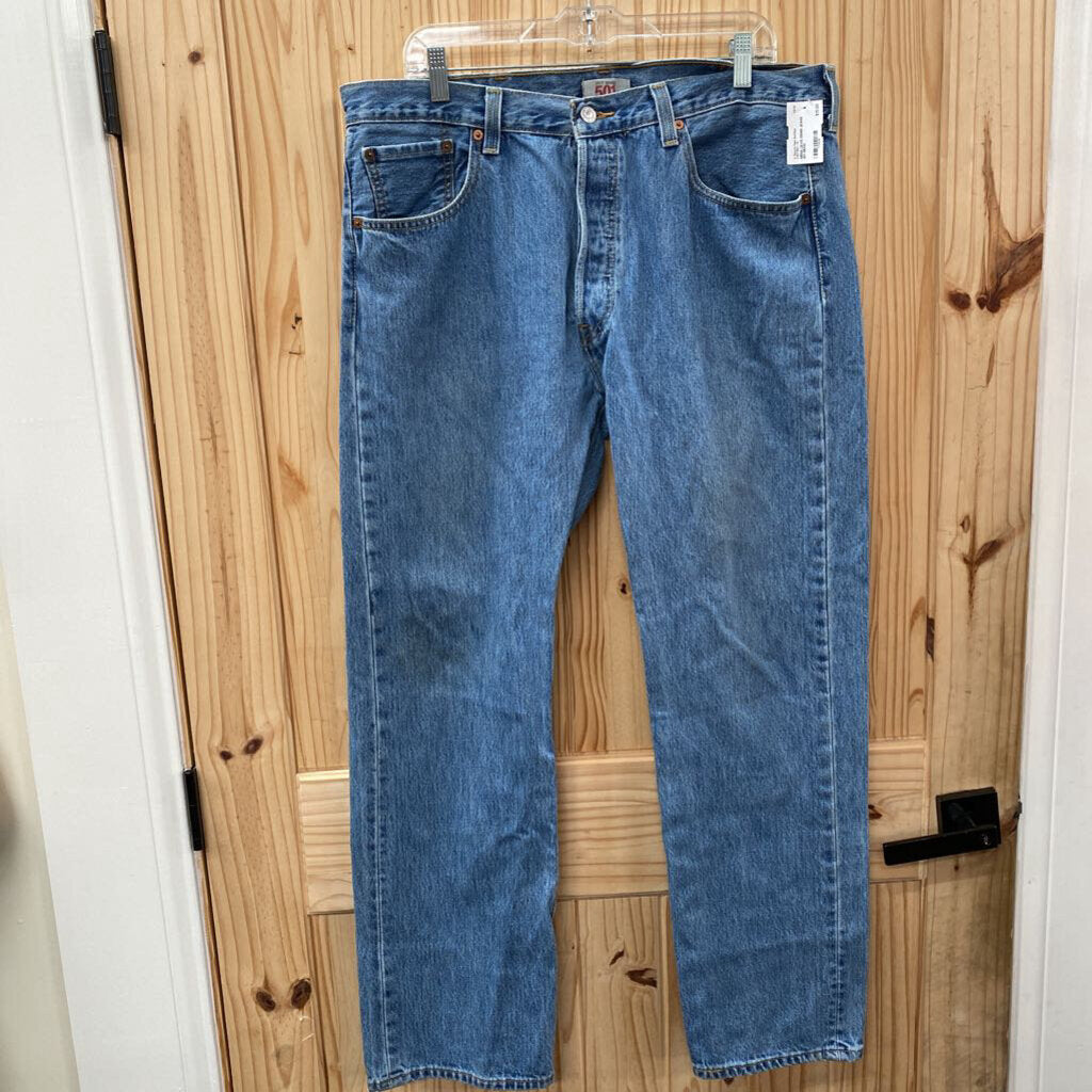 MENS LEVIS DENIM JEANS 501 38X32