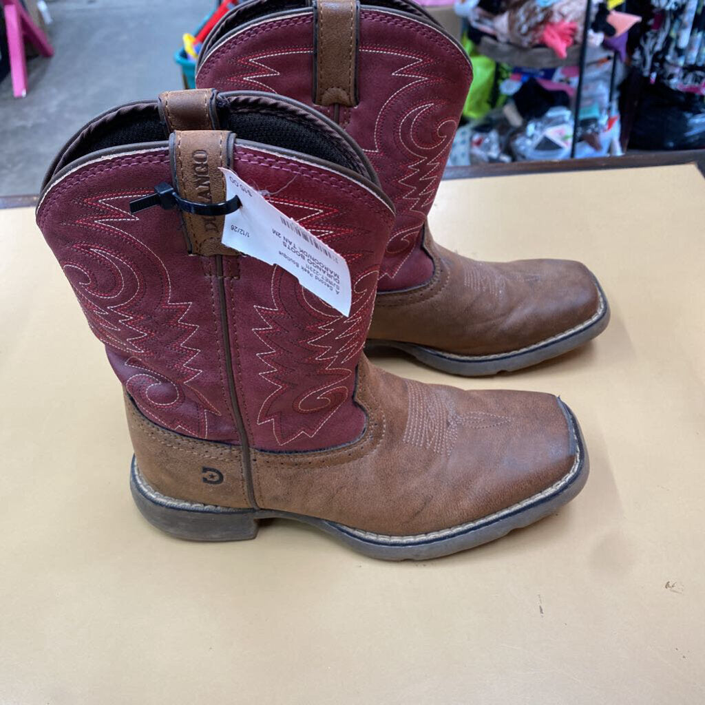 DURANGO BOOTS MAROON/DK TAN 2M