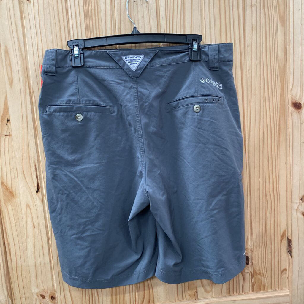 MENS COLUMBIA DK GREY SHORTS 32