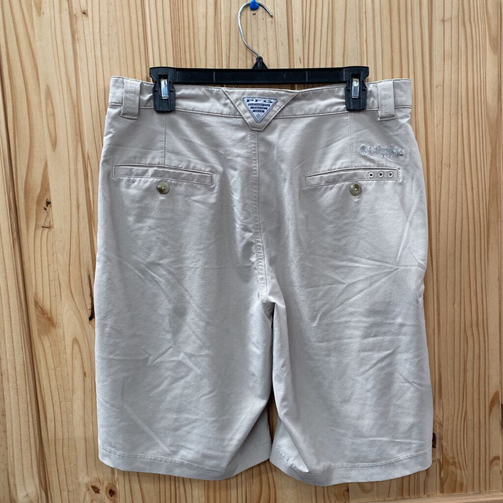 MENS COLUMBIA TAN SHORTS 32