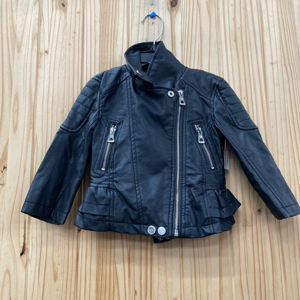 GIRLS URBAN REPUBLIB BLK JACKET 24M NWT
