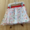 GIRLS DISNEY MINNIE MOUSE TUTU SKIRT WHITE W/HEARTS 2T