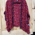 WOMENS ARIZONA RED FLORAL CARDIGAN XL-XXL