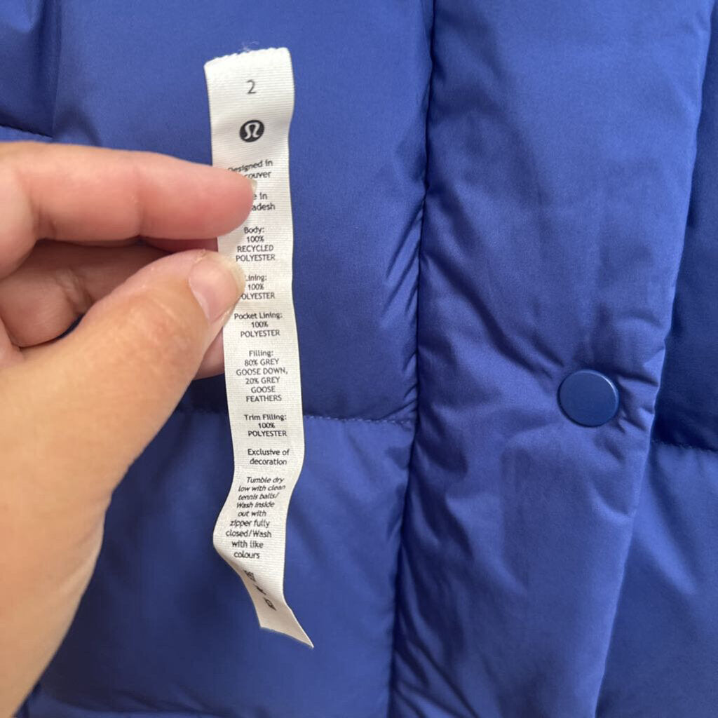 WOMENS LULULEMON WUNDER PUFF CROP VEST PSYCHIC 2 ORIG. $228