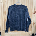 WOMENS ABERCROMBIE & FITCH GREY/BLK LEOPARD SWEATSHIRT XS