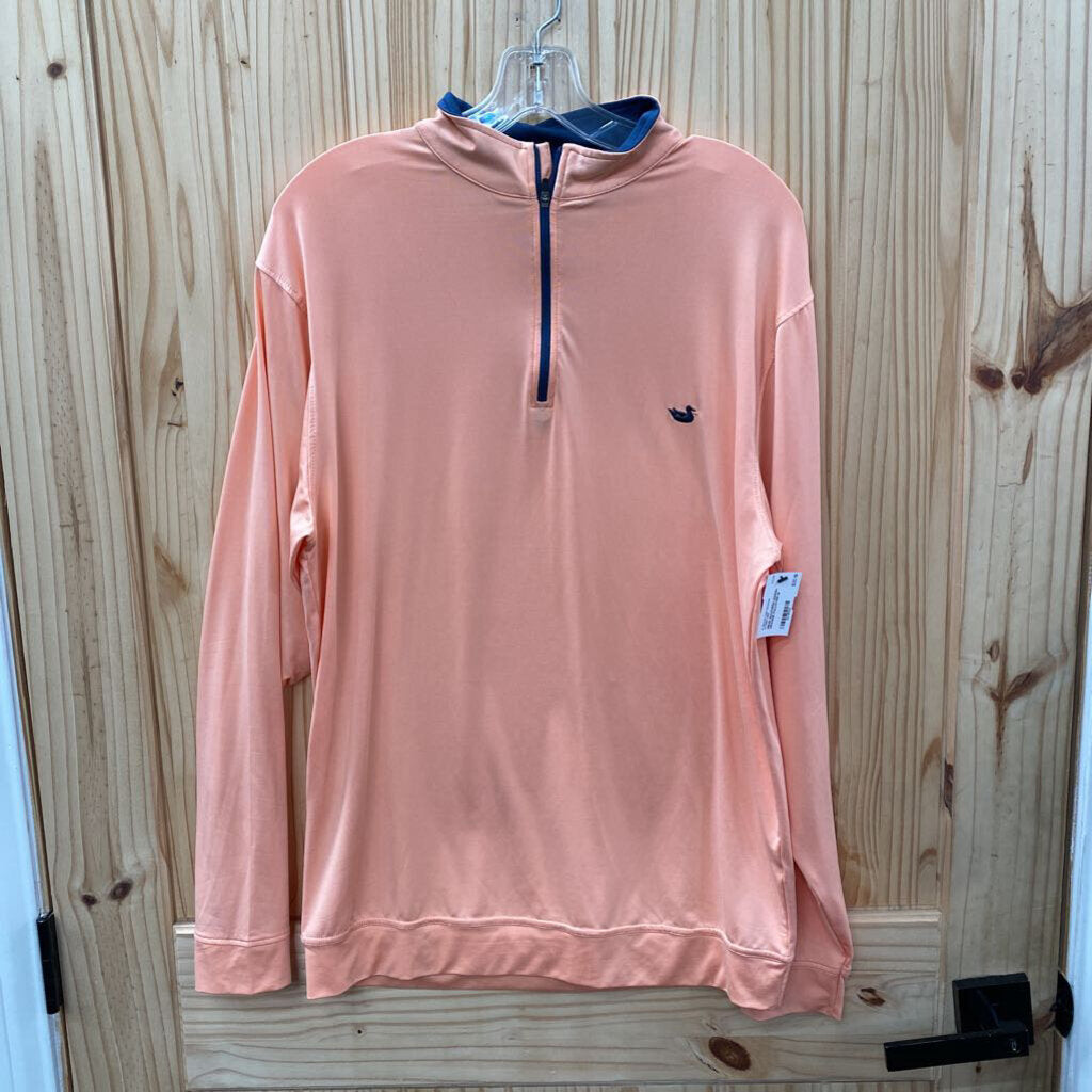 MENS SOUTHERN MARSH ORANGE PULLOVER M