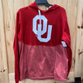 MENS FANATICS OU RED HOODIE L