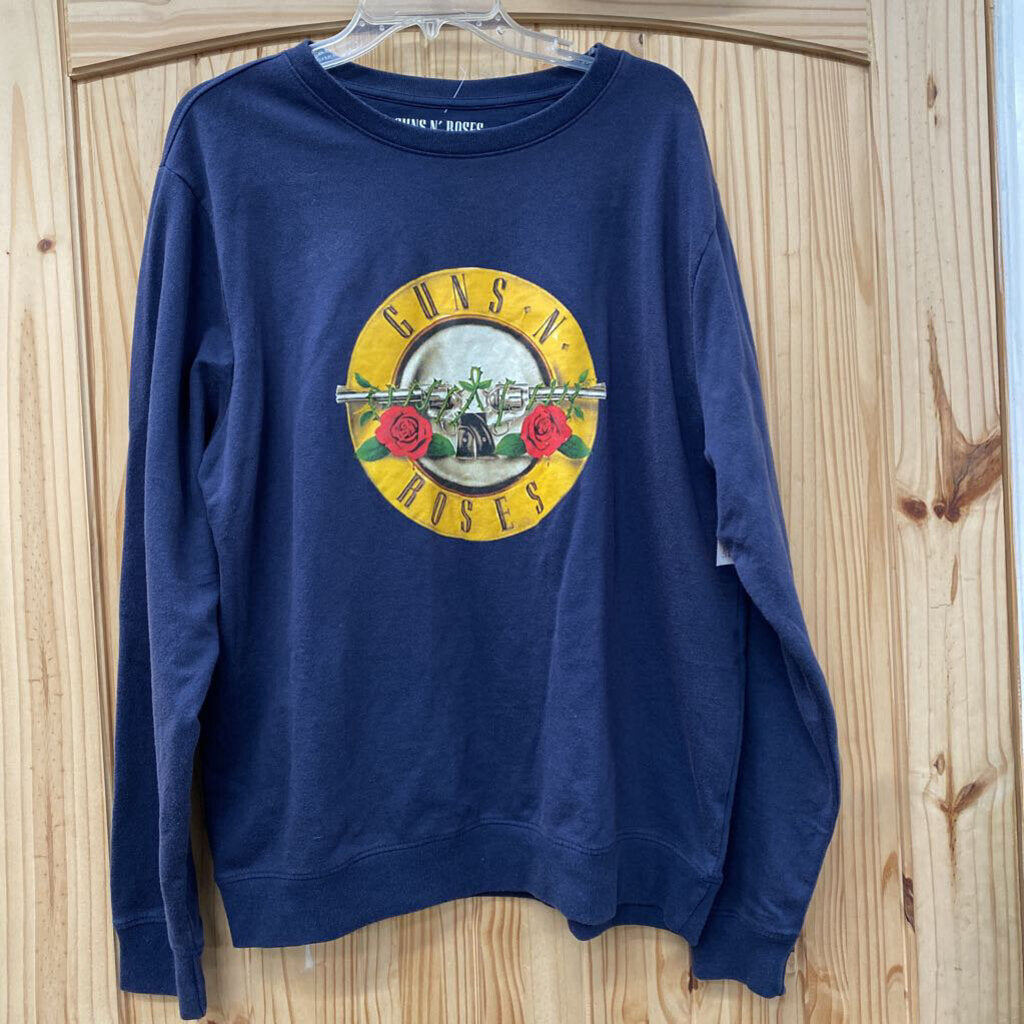 GUNS N ROSES NAVY BLUE SWEATSHIRT L
