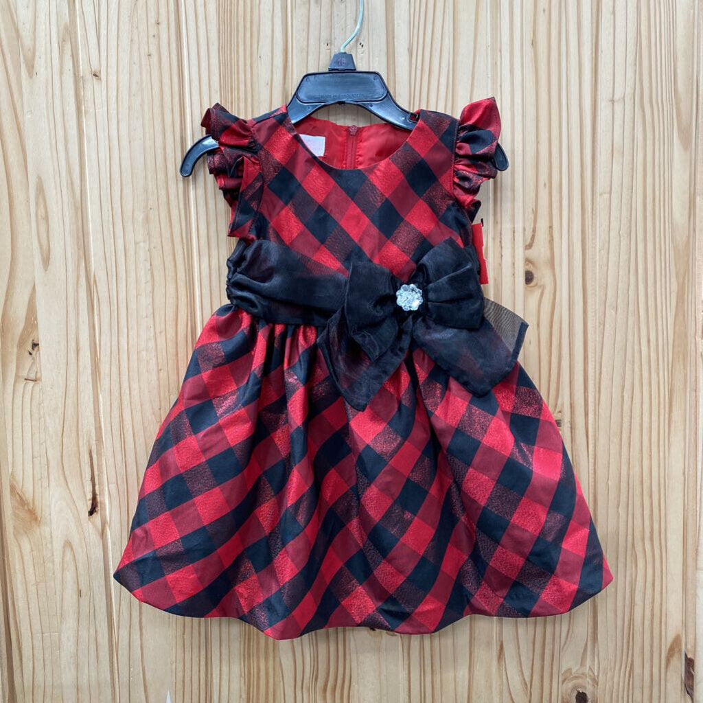 BONNIE BABY 18M RD/BLK DRESS