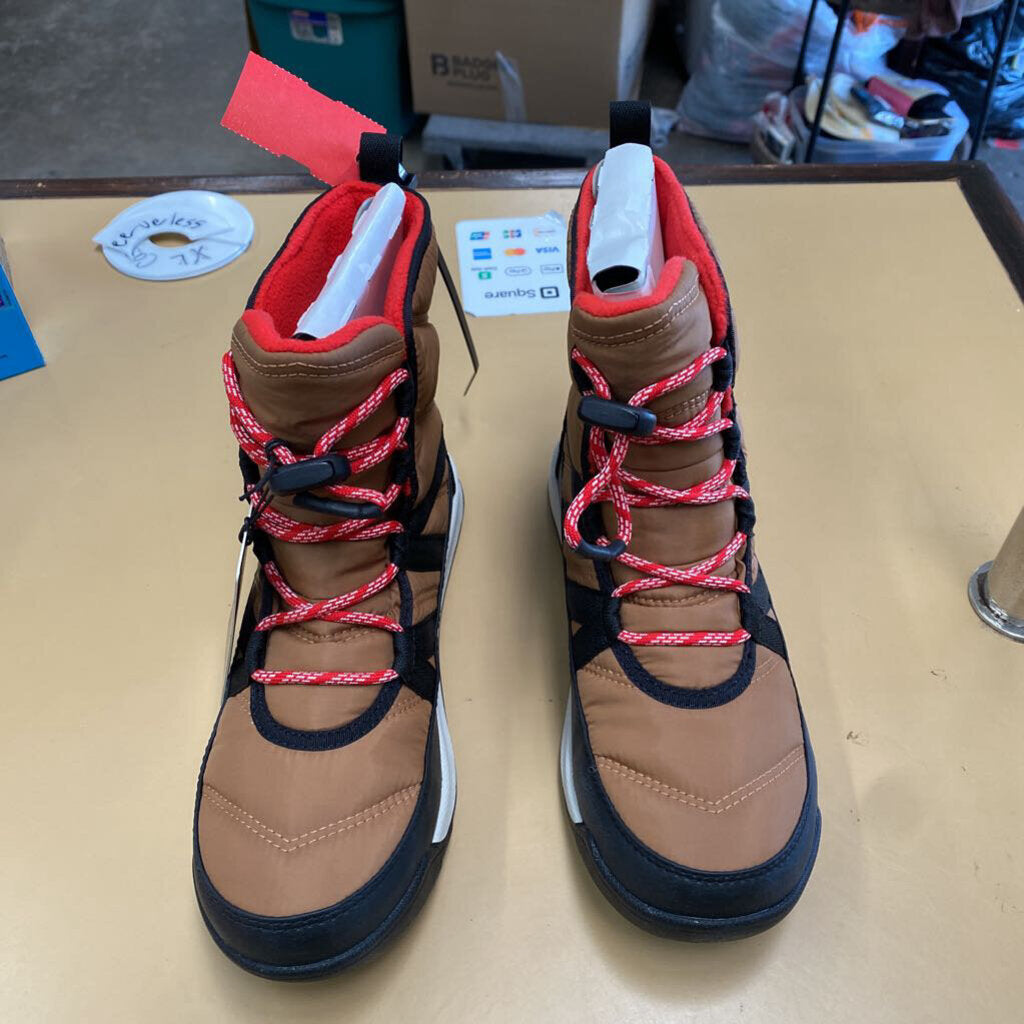 SOREL BOOTS CHESTNUT/BLK 4 NEW