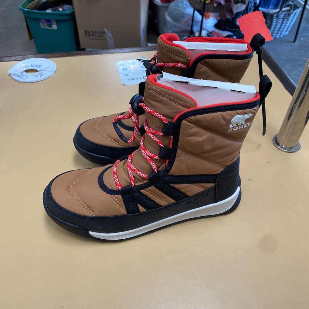 SOREL BOOTS CHESTNUT/BLK 4 NEW