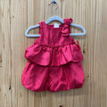 GIRLS BABYGAP DK PINK SL DRESS 6/12 NWT