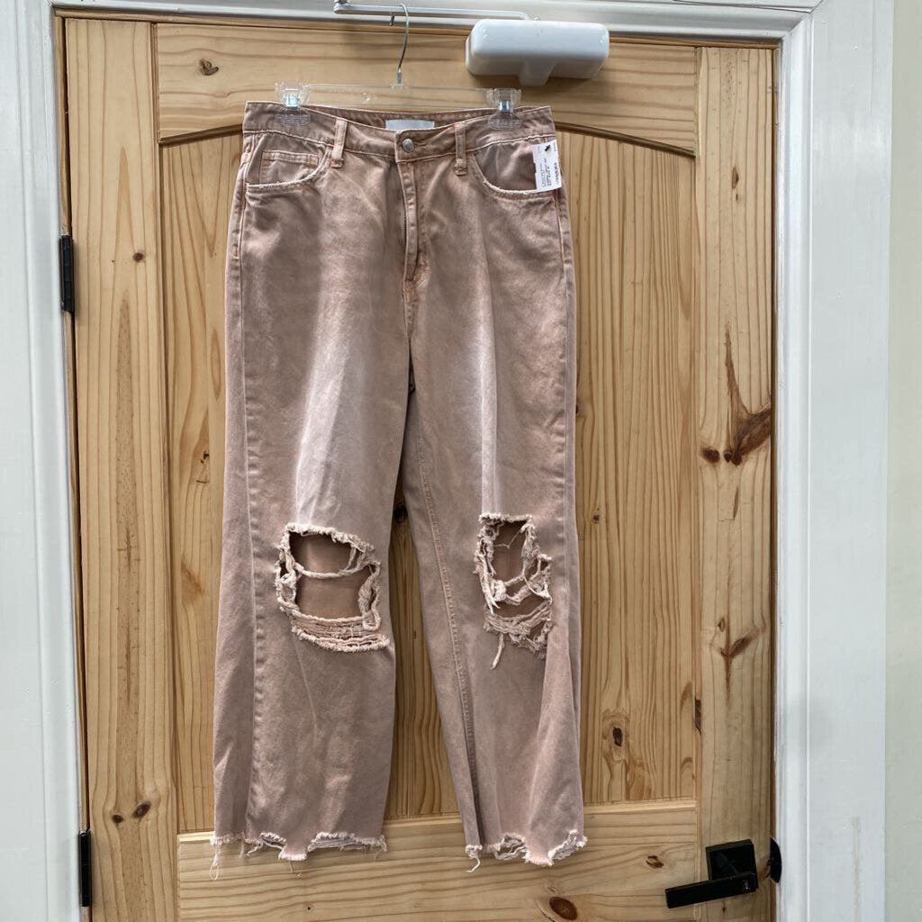 WOMENS VERVET DIST. RUST JEANS 28