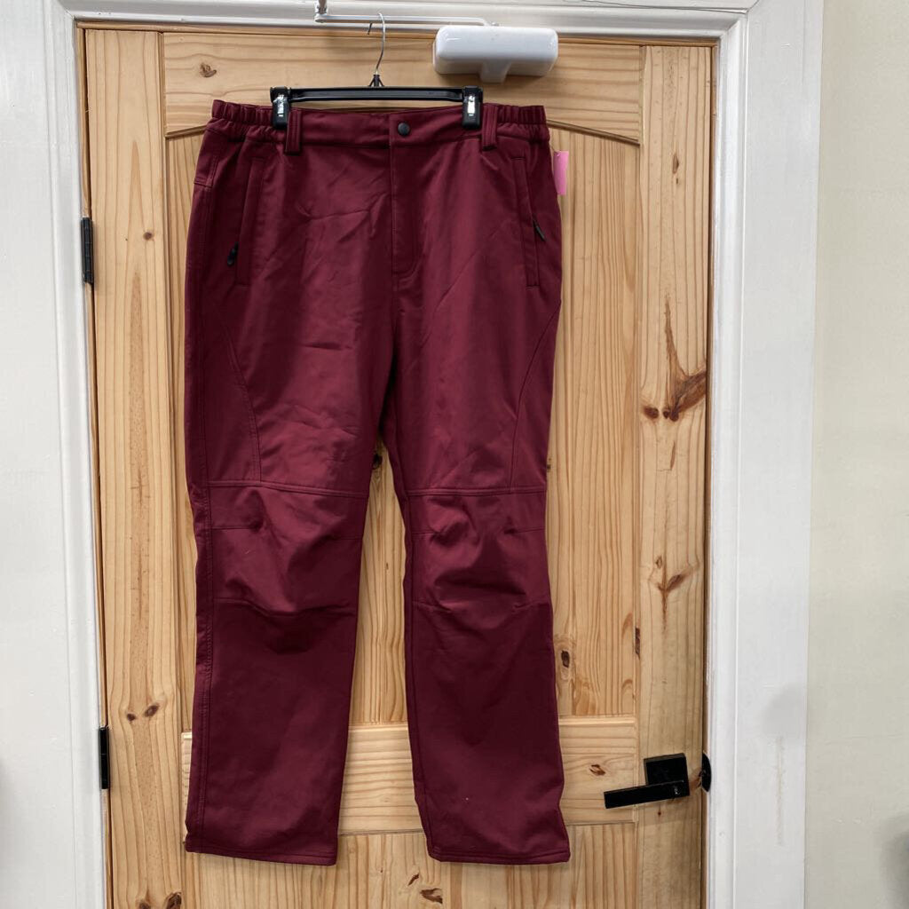 MENS MAROON INSULATED PANTS 38