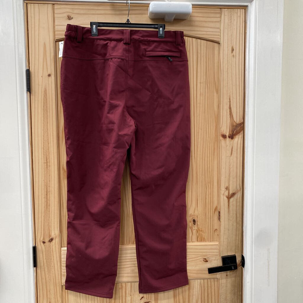 MENS MAROON INSULATED PANTS 38