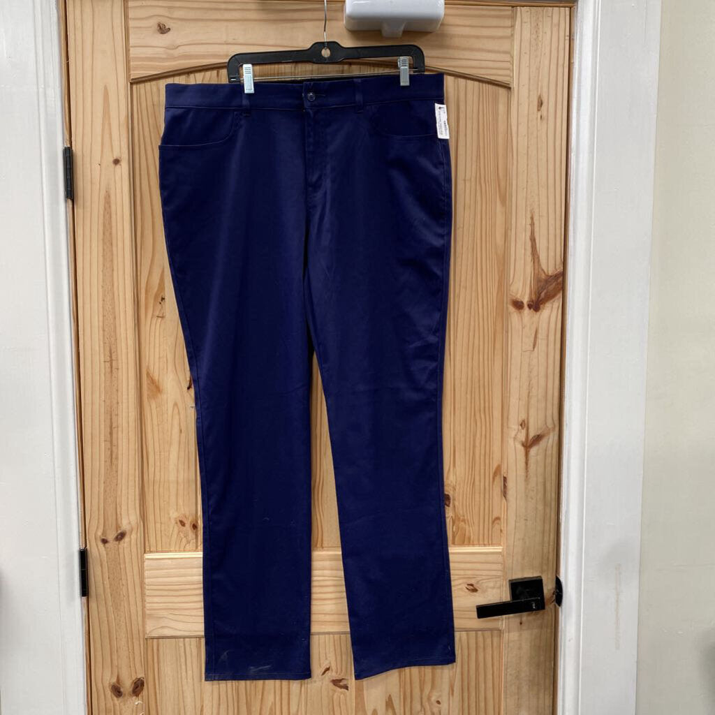 MENS PEBBLE BEACH NAVY BLUE CASUAL PANTS 38X34