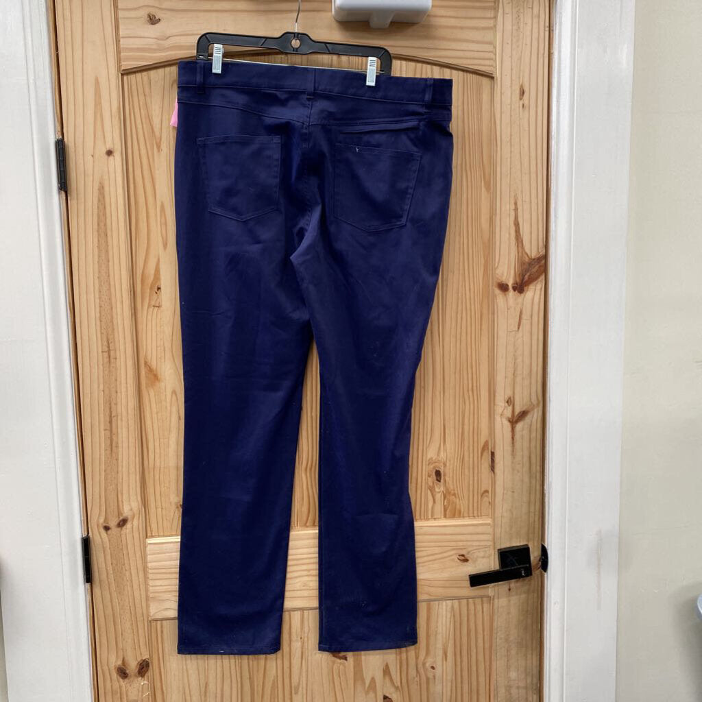MENS PEBBLE BEACH NAVY BLUE CASUAL PANTS 38X34
