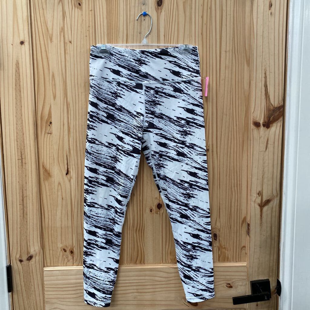 WOMENS ZYIA LEGGINGS BLK/WHITE 8/10