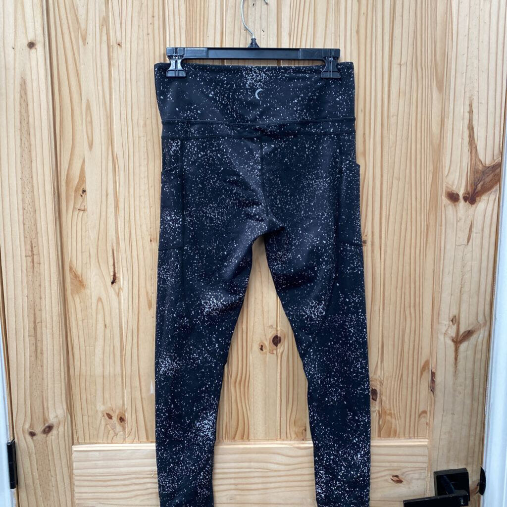 WOMENS ZYIA BLK/GREY LEGGINGS 8/10