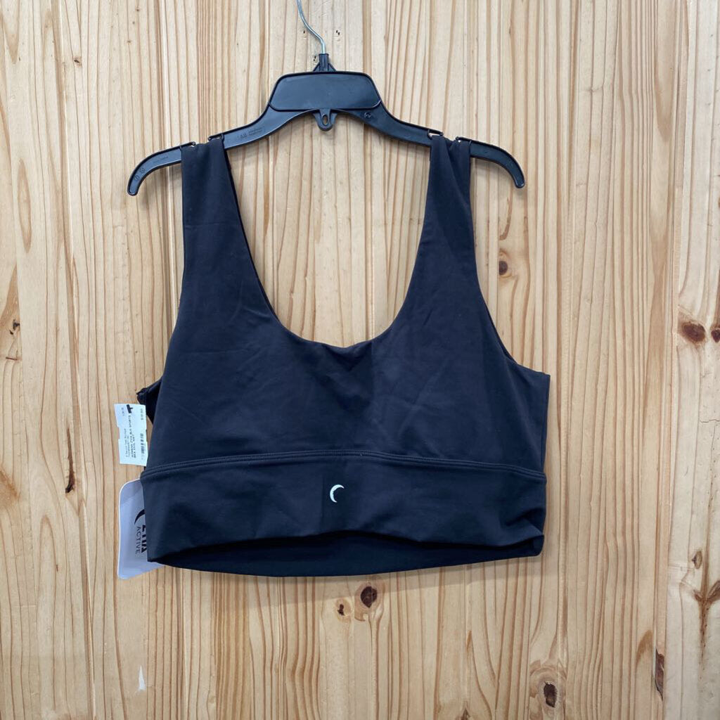 WOMENS ZYIA BLK SPORTS BRA XXXL NWT
