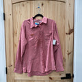 MENS MAGELLAN RED BUTTON UP SHIRT XXL