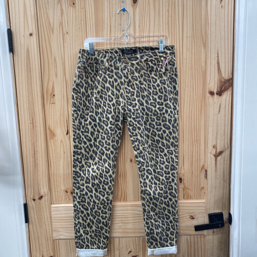 WOMENS JUDY BLUE LEOPARD PANTS 9